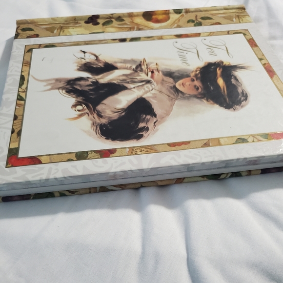:* Tea Time Hardcover Roni & Nancy Akmon book tea bags included herbal sampler - Picture 3 of 13